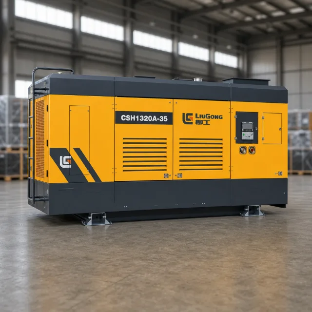 Дизельный воздушный компрессор LiuGong CSH1320A-35 (Cummins, CN III, 37-32,5 м³/мин, 21-35 бар)