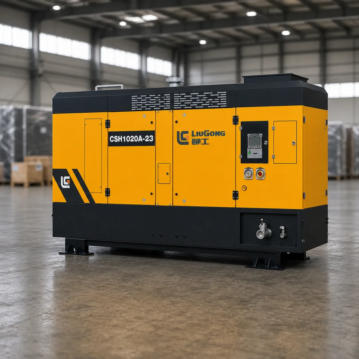 Дизельный воздушный компрессор LiuGong CSH1020A-23 (Cummins, EU stage IIIA, 26 м³/мин, 23 бар)